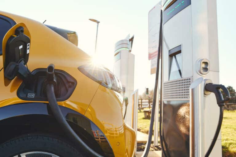 EV charging at a public charging station